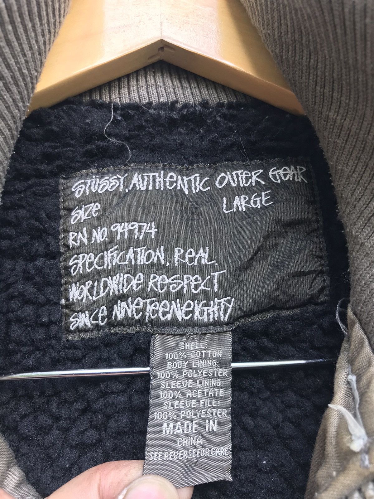 Stussy Vintage Stussy Authentic Outer Gear Bomber Style Jacket Size US M / EU 48-50 / 2 - 20 Thumbnail