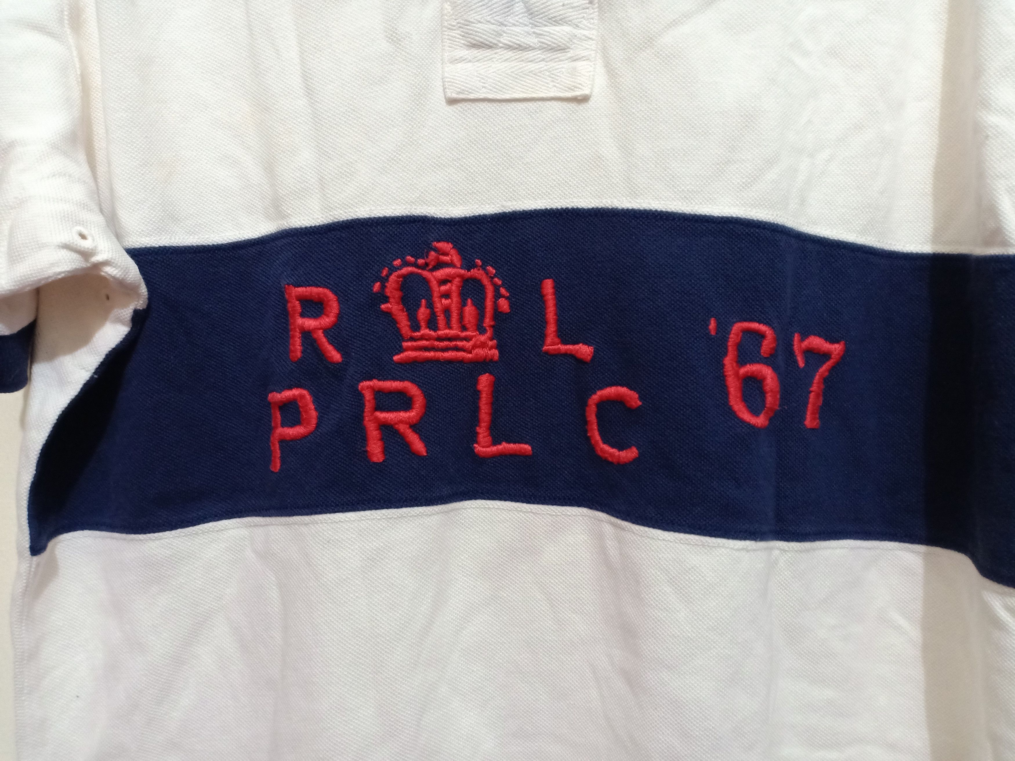 Polo Ralph Lauren Rare Vtg Polo by Ralph Lauren '67 Embroidered Logo Polo Tee Size US XL / EU 56 / 4 - 2 Thumbnail