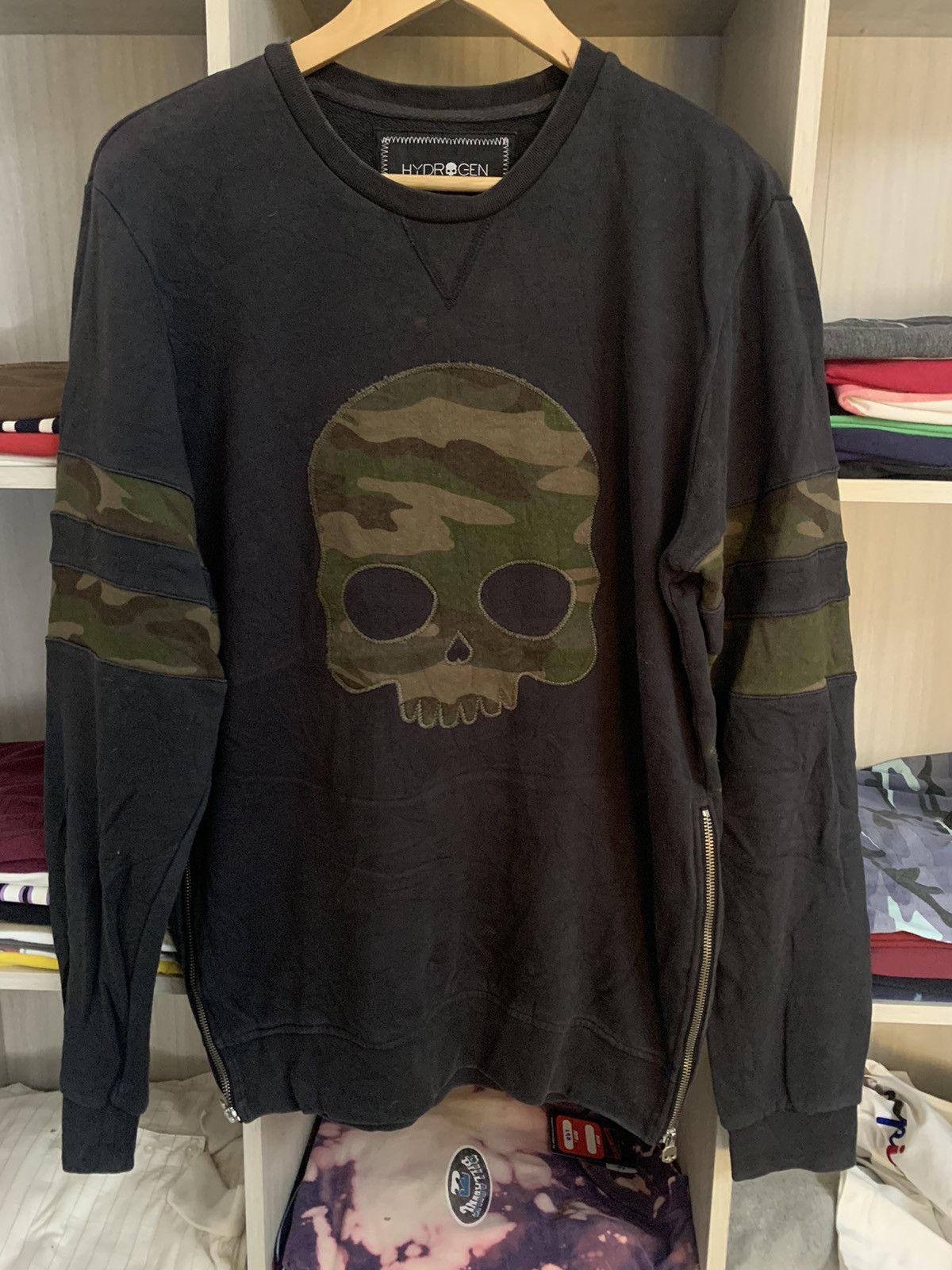 HYDROGEN Hydrogen luxury sportswear skull camo backhit number 17 Size US L / EU 52-54 / 3 - 2 Thumbnail