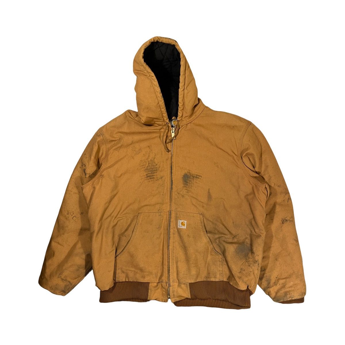 Vintage Carhartt Hooded Jacket Tan