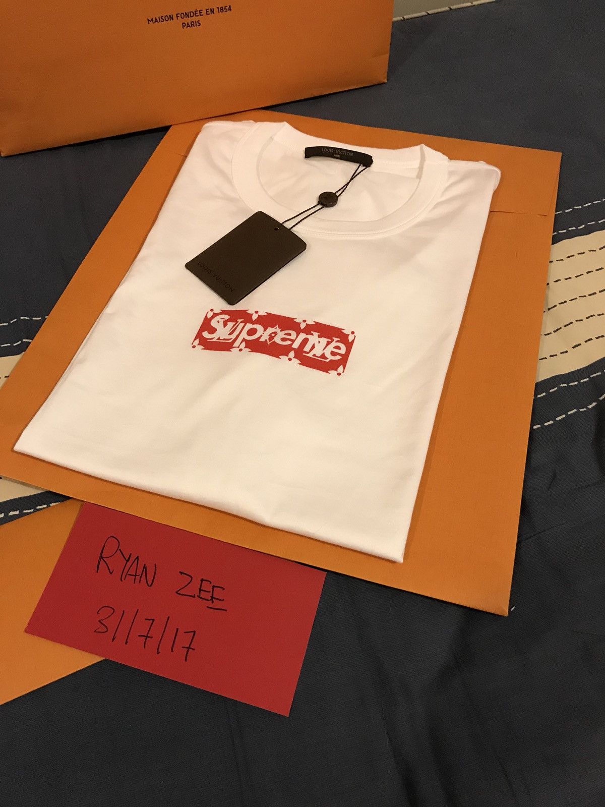 Louis Vuitton Supreme Louis Vuitton X Supreme LV BOGO XL Grailed