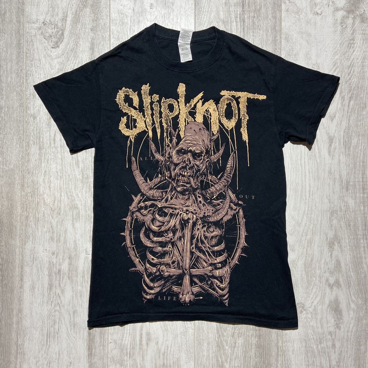 Gildan SLIPKNOT Band T-shirt, Men's S size cotton black type Vintage Second Hand main image 1
