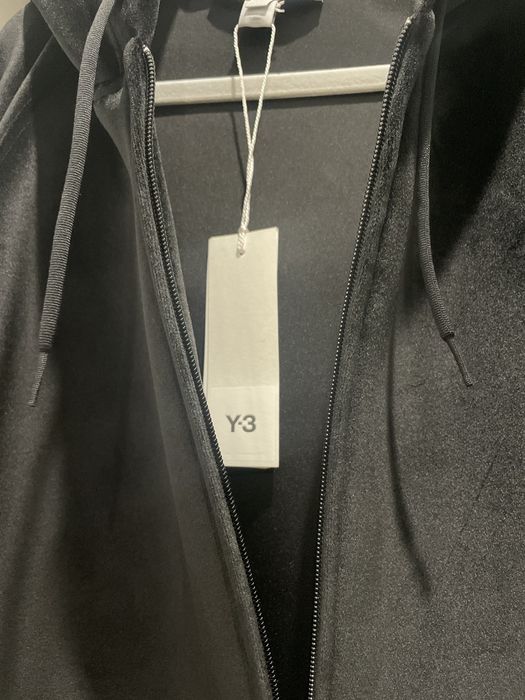 Y-3 Y-3 velvet zip up hoodie | Grailed