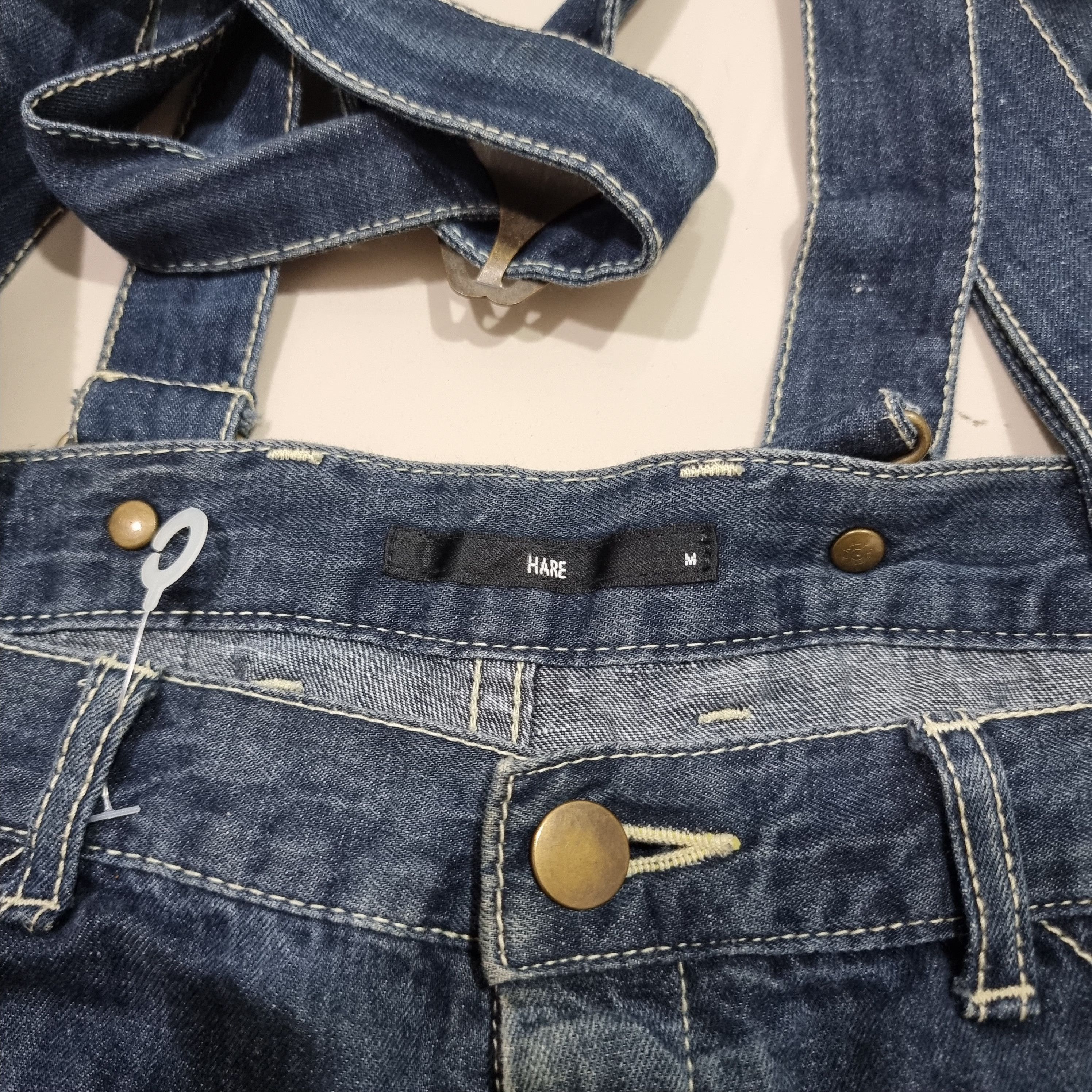 Grailed × HARE Vintage Buckle back jeans with braces Size US 36 / EU 52 - 7 Thumbnail
