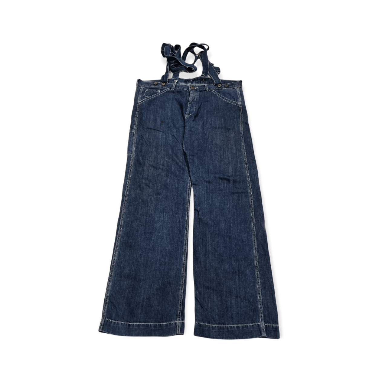 Grailed × HARE Vintage Buckle back jeans with braces Size US 36 / EU 52 - 1 Thumbnail