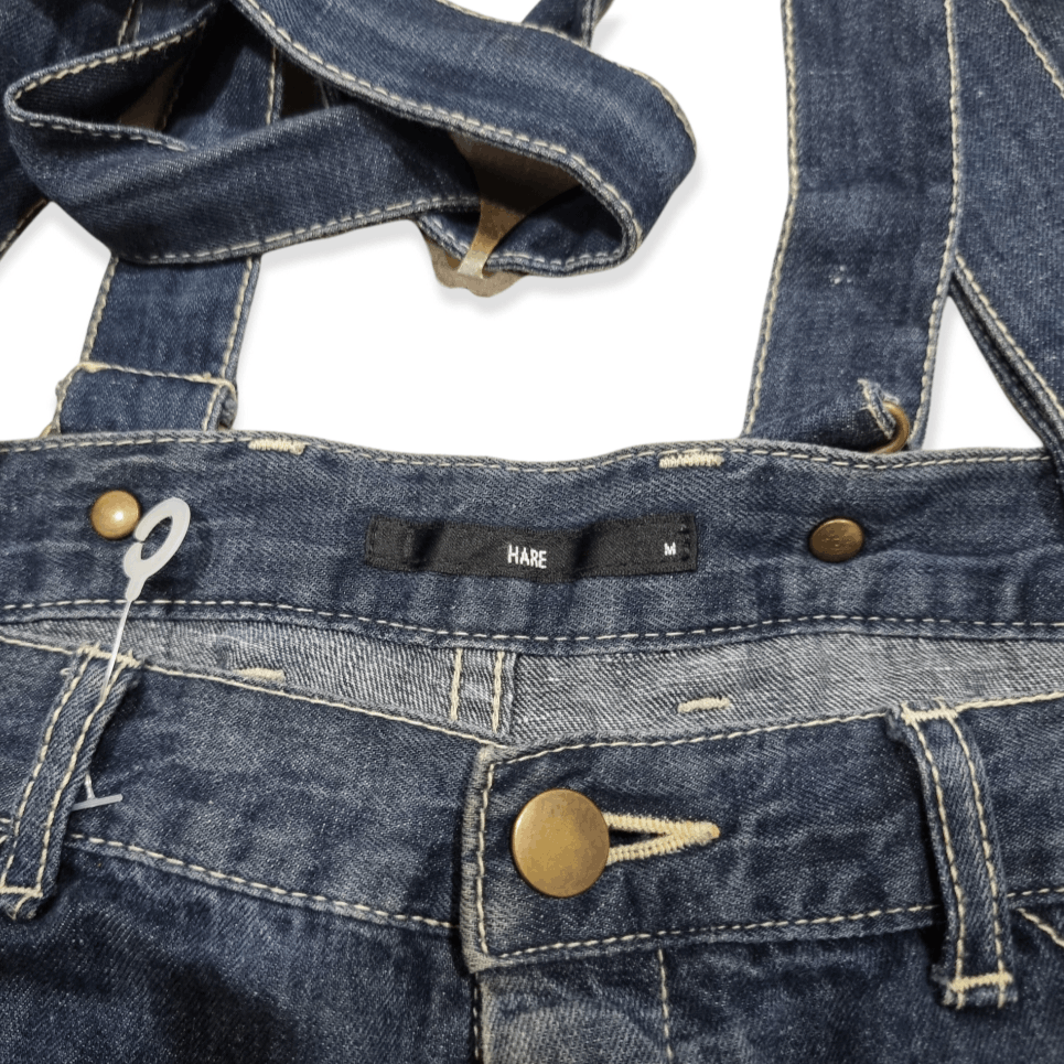Grailed × HARE Vintage Buckle back jeans with braces Size US 36 / EU 52 - 4 Thumbnail