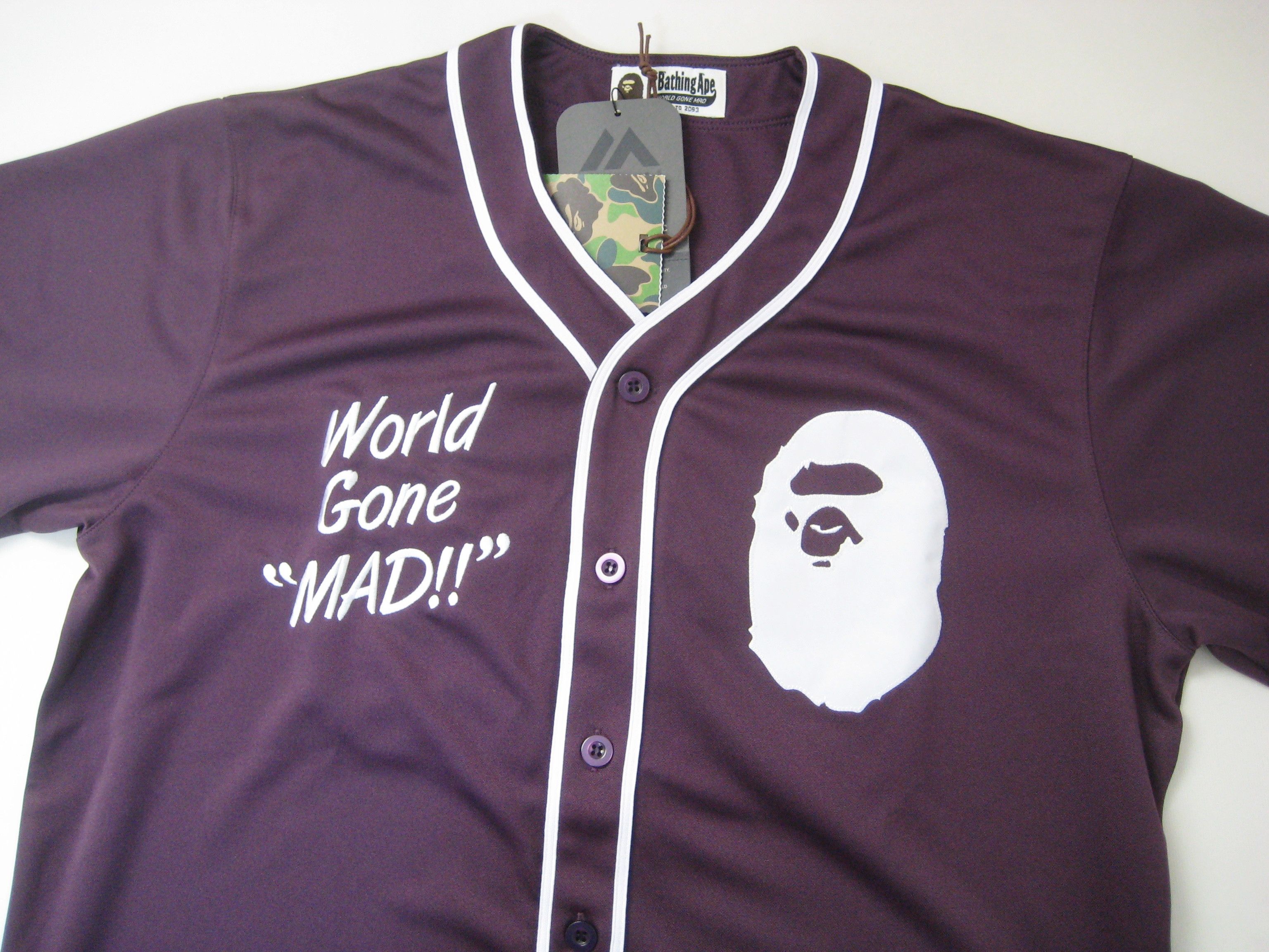 Bape Aape Baseball Jersey, Grailed