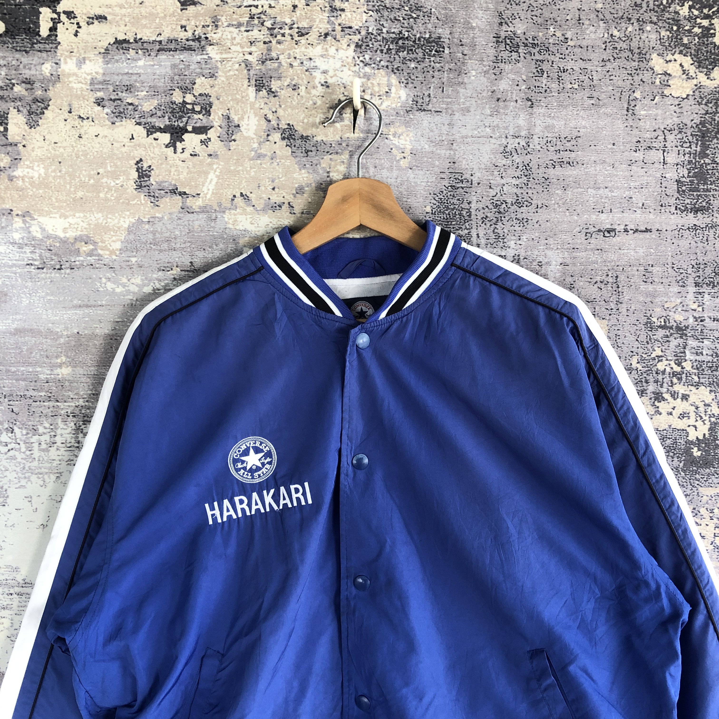 Japanese Brand × Vintage Vintage Converse Baseball Jacket Japanese Bombers Jackets Size US L / EU 52-54 / 3 - 3 Thumbnail