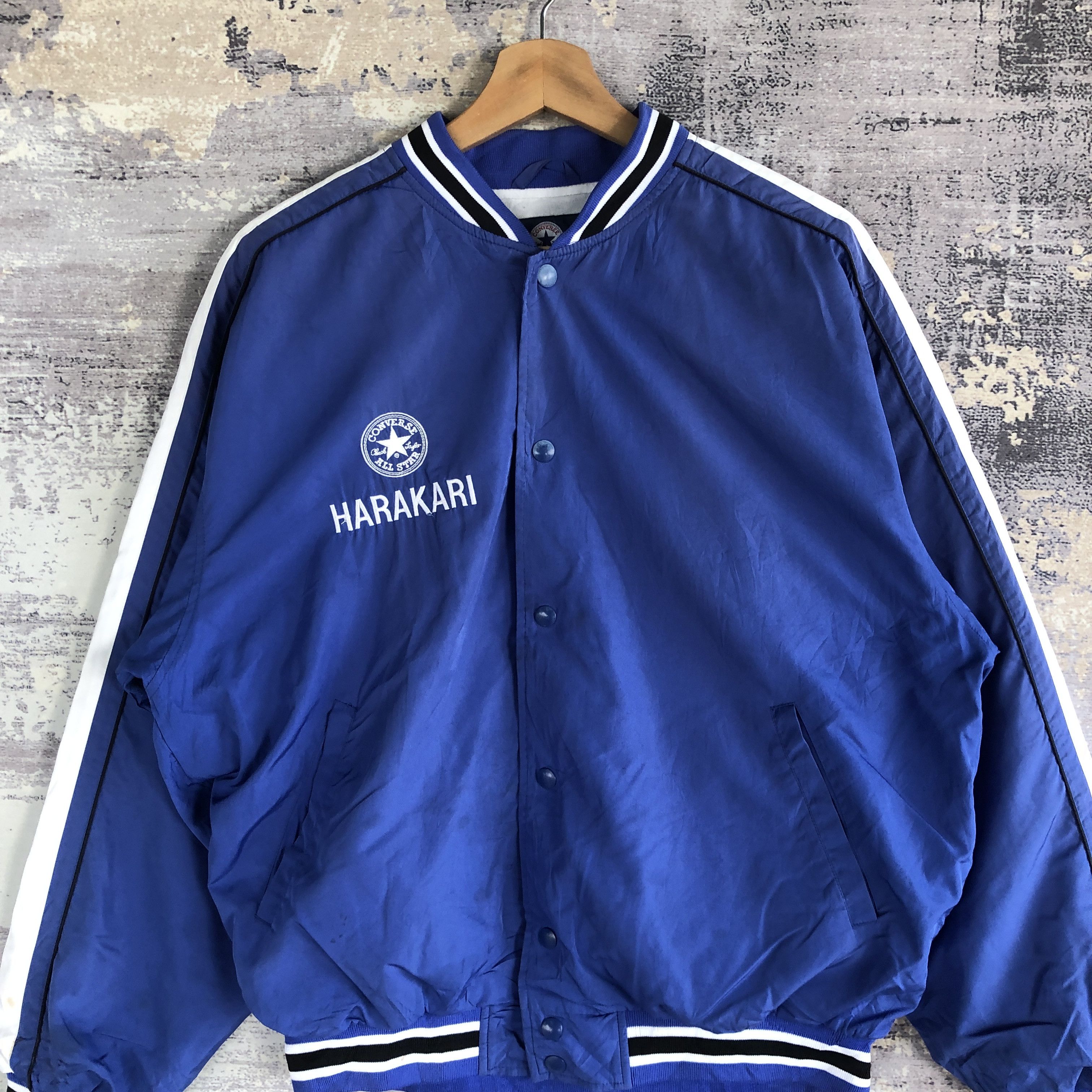 Japanese Brand × Vintage Vintage Converse Baseball Jacket Japanese Bombers Jackets Size US L / EU 52-54 / 3 - 4 Thumbnail
