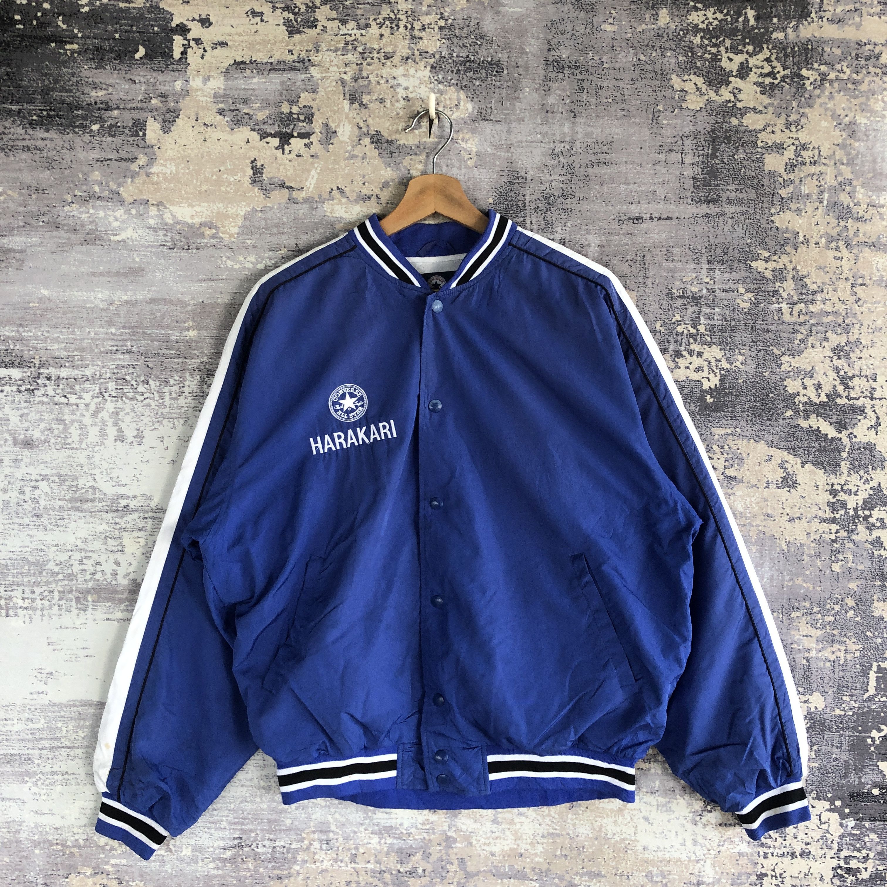 Japanese Brand × Vintage Vintage Converse Baseball Jacket Japanese Bombers Jackets Size US L / EU 52-54 / 3 - 1 Thumbnail