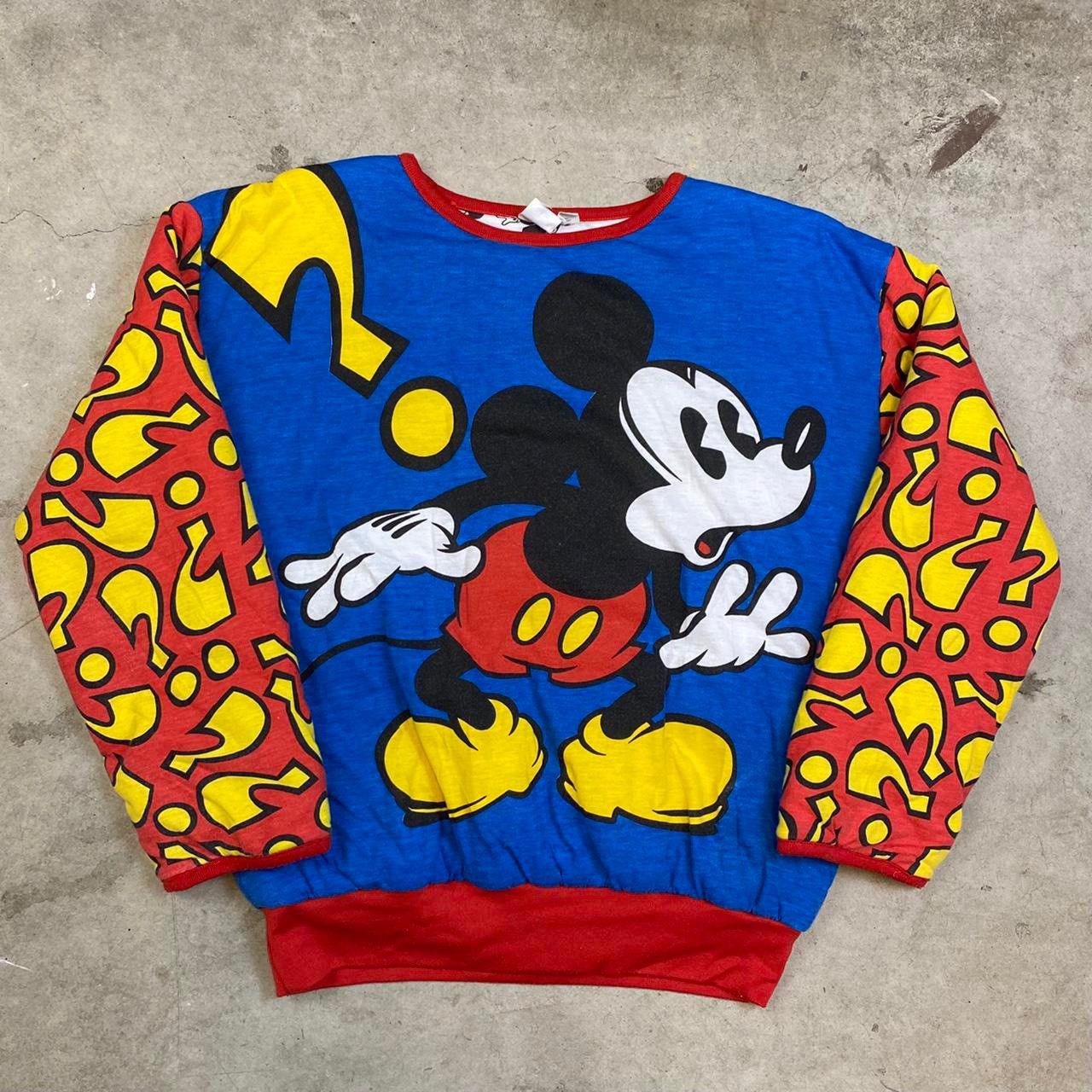 Vintage Vintage 90s Mickey Mouse Sweatshirt Reversible Grailed