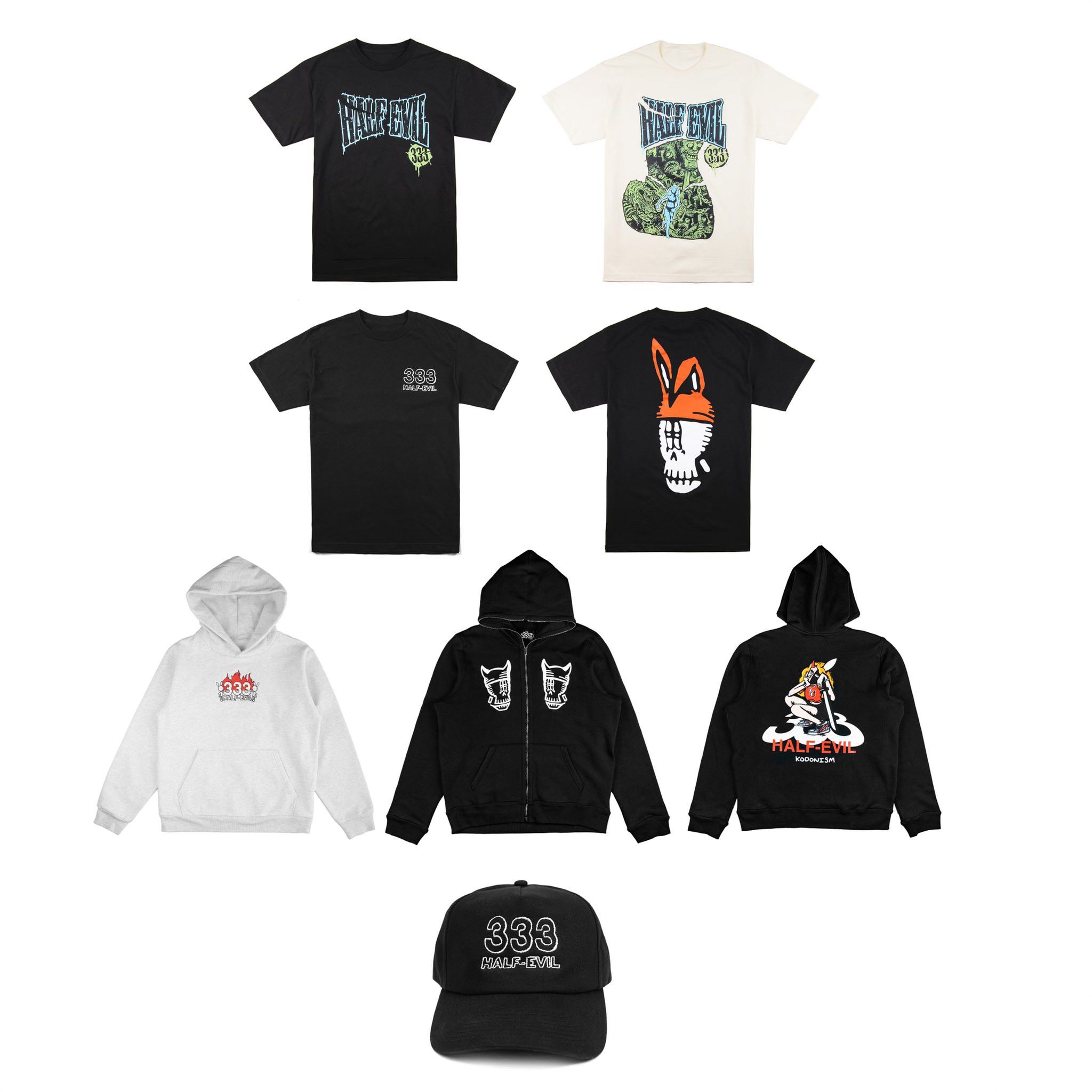 Half Evil × Kodone Half Evil x Kodone Nightmare In Kodone T-Shirt Cream MEDIUM Size US M / EU 48-50 / 2 - 4 Thumbnail