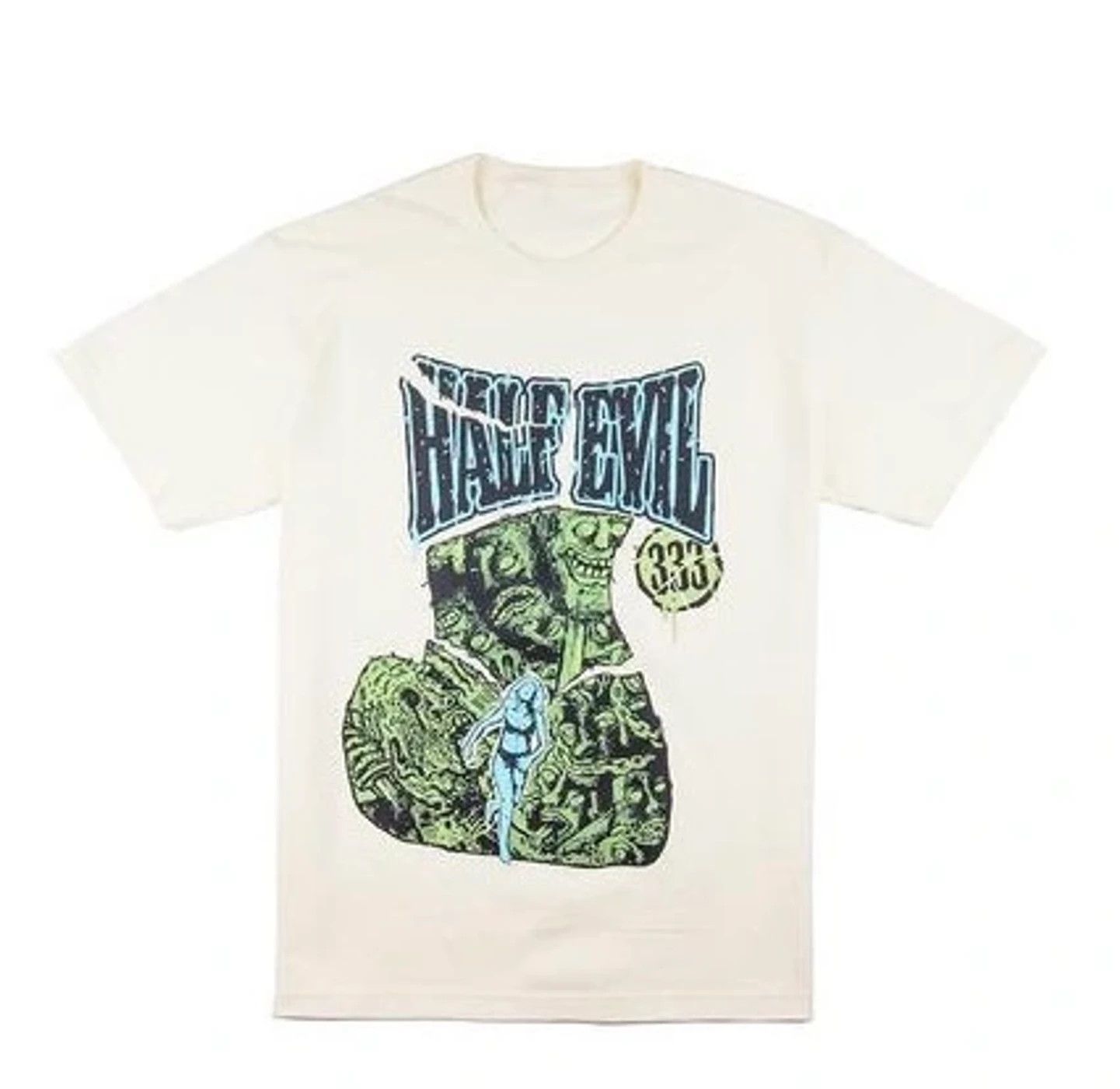 Half Evil × Kodone Half Evil x Kodone Nightmare In Kodone T-Shirt Cream MEDIUM Size US M / EU 48-50 / 2 - 1 Thumbnail
