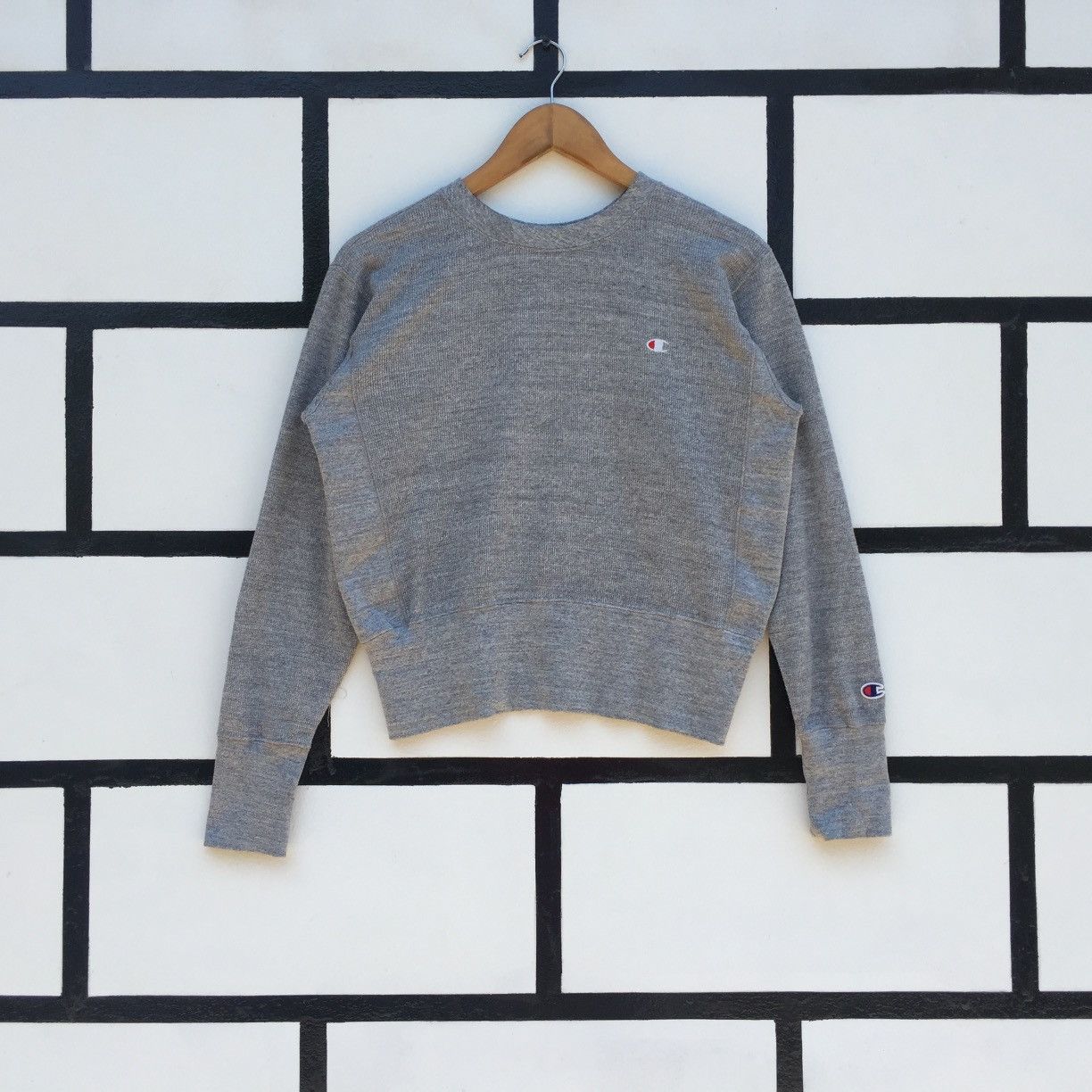Vintage Champion Sweatshirt Small Logo Nice Design