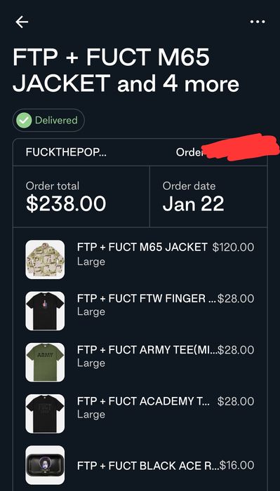 Fuct FTP x Fuct M65 Army Jacket Coat Camo Military | Grailed