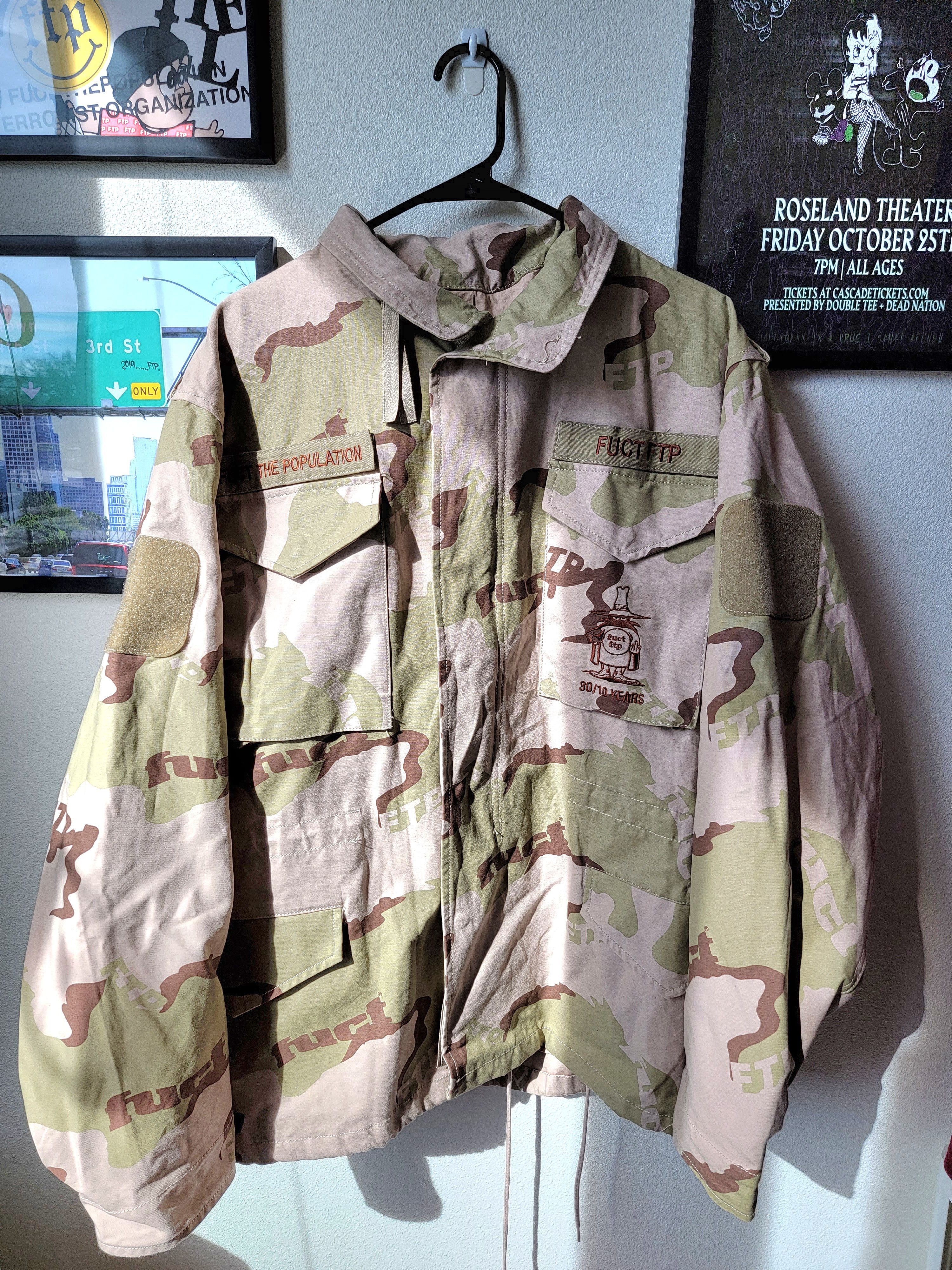 Fuct FTP x Fuct M65 Army Jacket Coat Camo Military Grailed