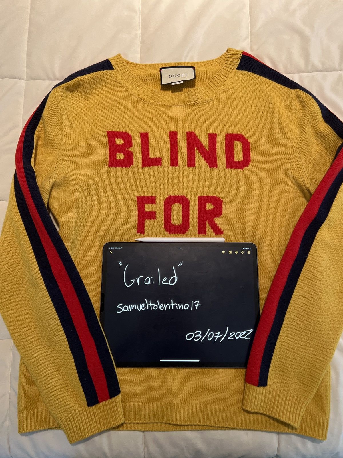 Gucci Blind For Love Knit Sweater | Grailed