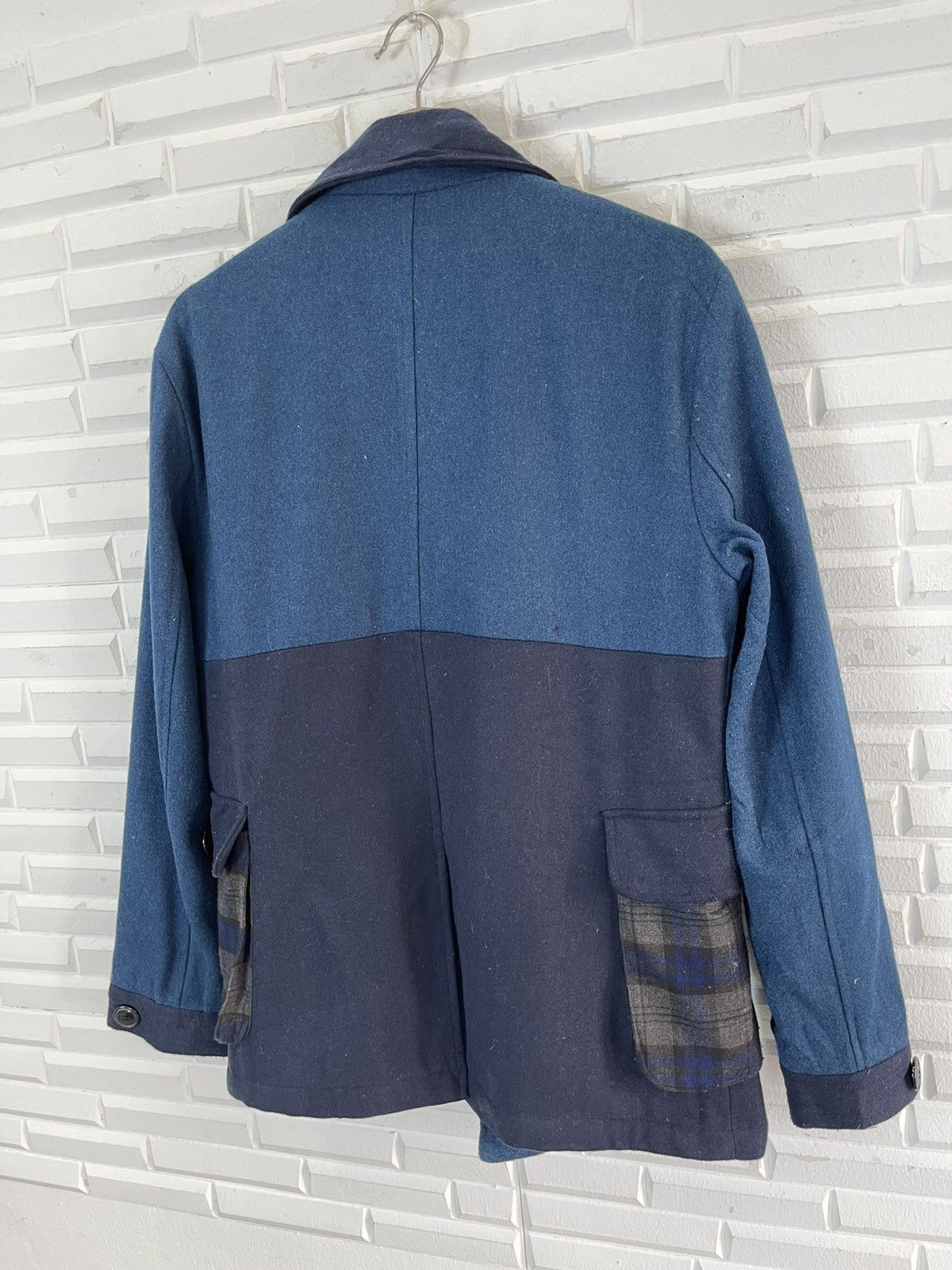 Angel Blue ❄️WINTER BLUE INDIGO PATCHPOCKETS Brth Breath Wool Size US L / EU 52-54 / 3 - 5 Thumbnail