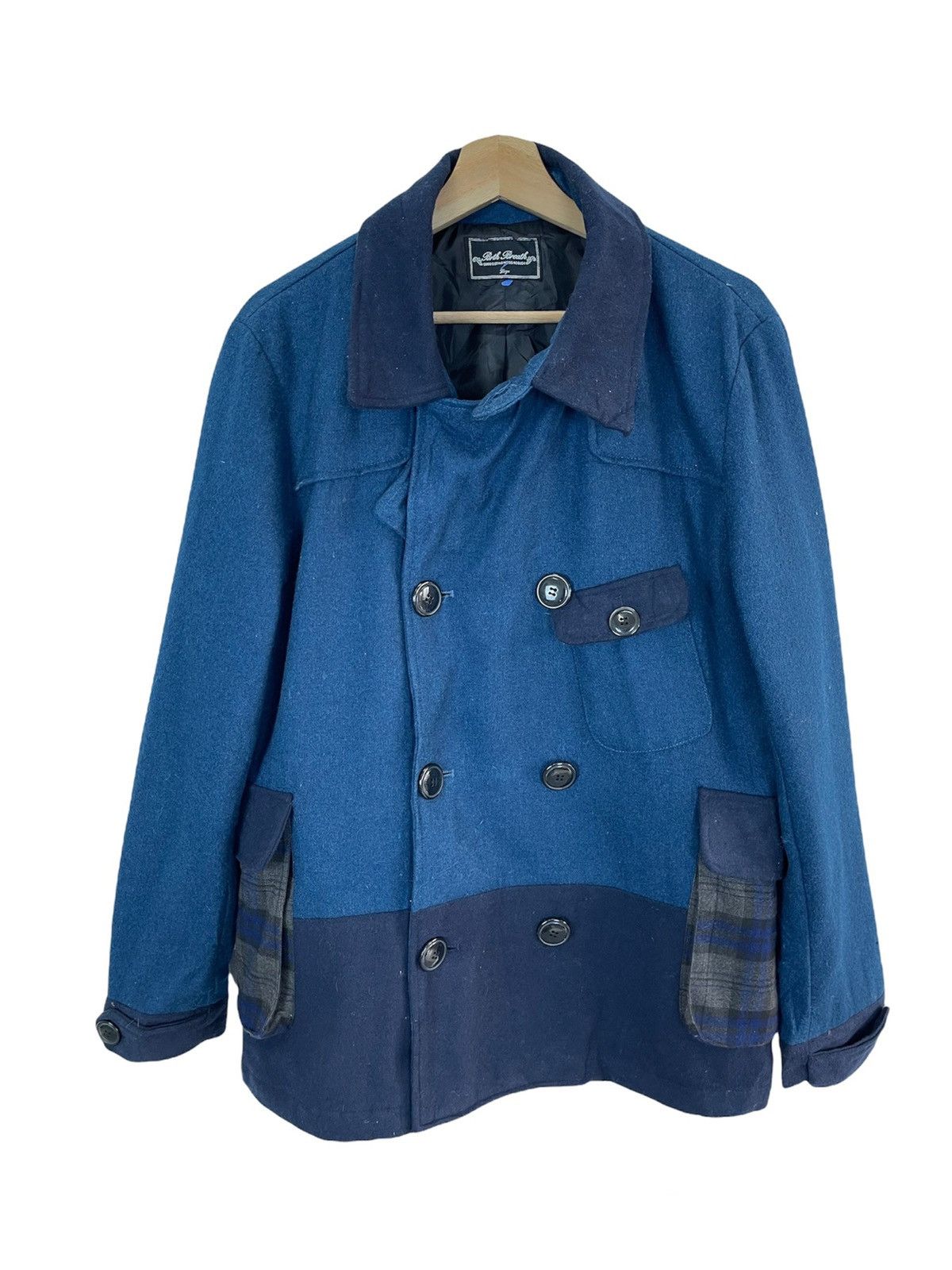 Angel Blue ❄️WINTER BLUE INDIGO PATCHPOCKETS Brth Breath Wool Size US L / EU 52-54 / 3 - 1 Thumbnail