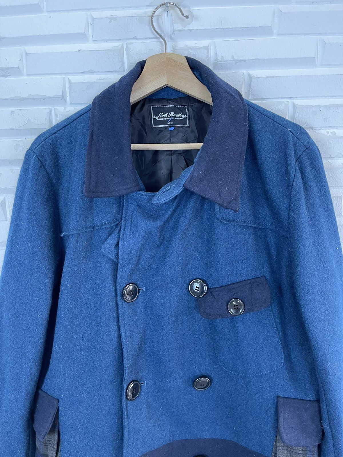 Angel Blue ❄️WINTER BLUE INDIGO PATCHPOCKETS Brth Breath Wool Size US L / EU 52-54 / 3 - 3 Thumbnail