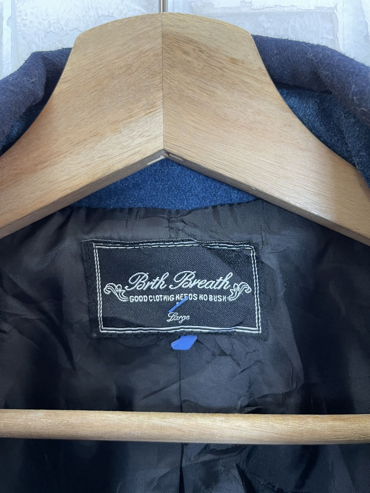 Angel Blue ❄️WINTER BLUE INDIGO PATCHPOCKETS Brth Breath Wool Size US L / EU 52-54 / 3 - 4 Thumbnail