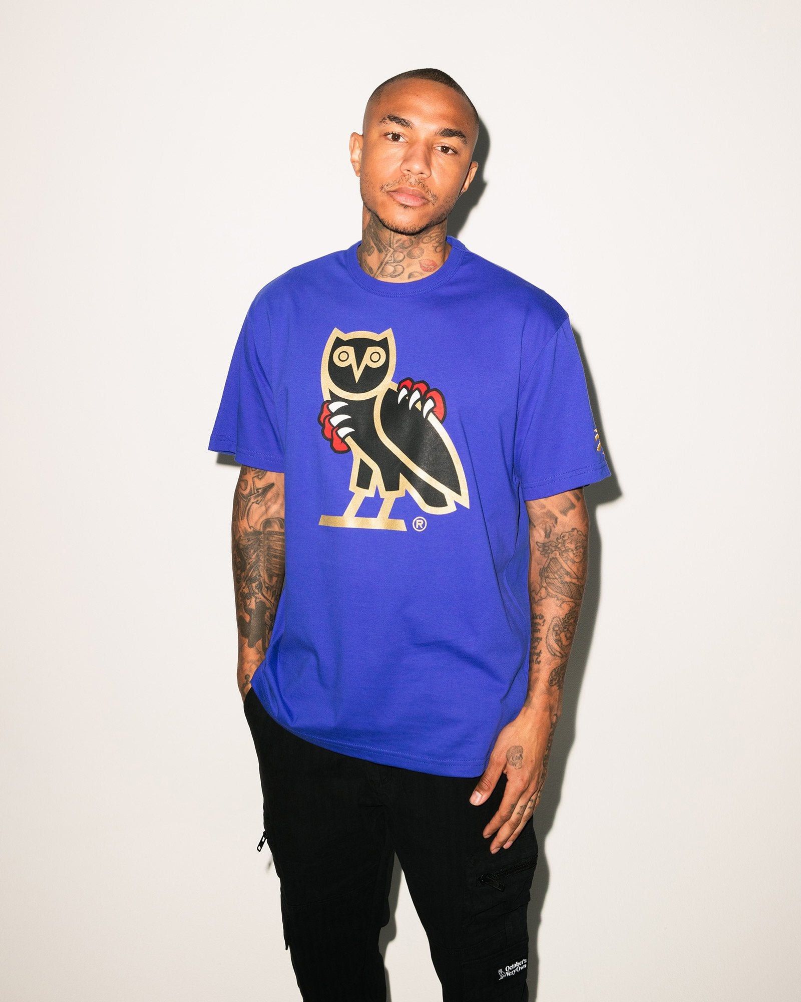 Drake 🦖🦉OVO X NBA X JURASSIC PARK PURPLE OG OWL T-SHIRT TEE Size US XXL / EU 58 / 5 - 3 Thumbnail