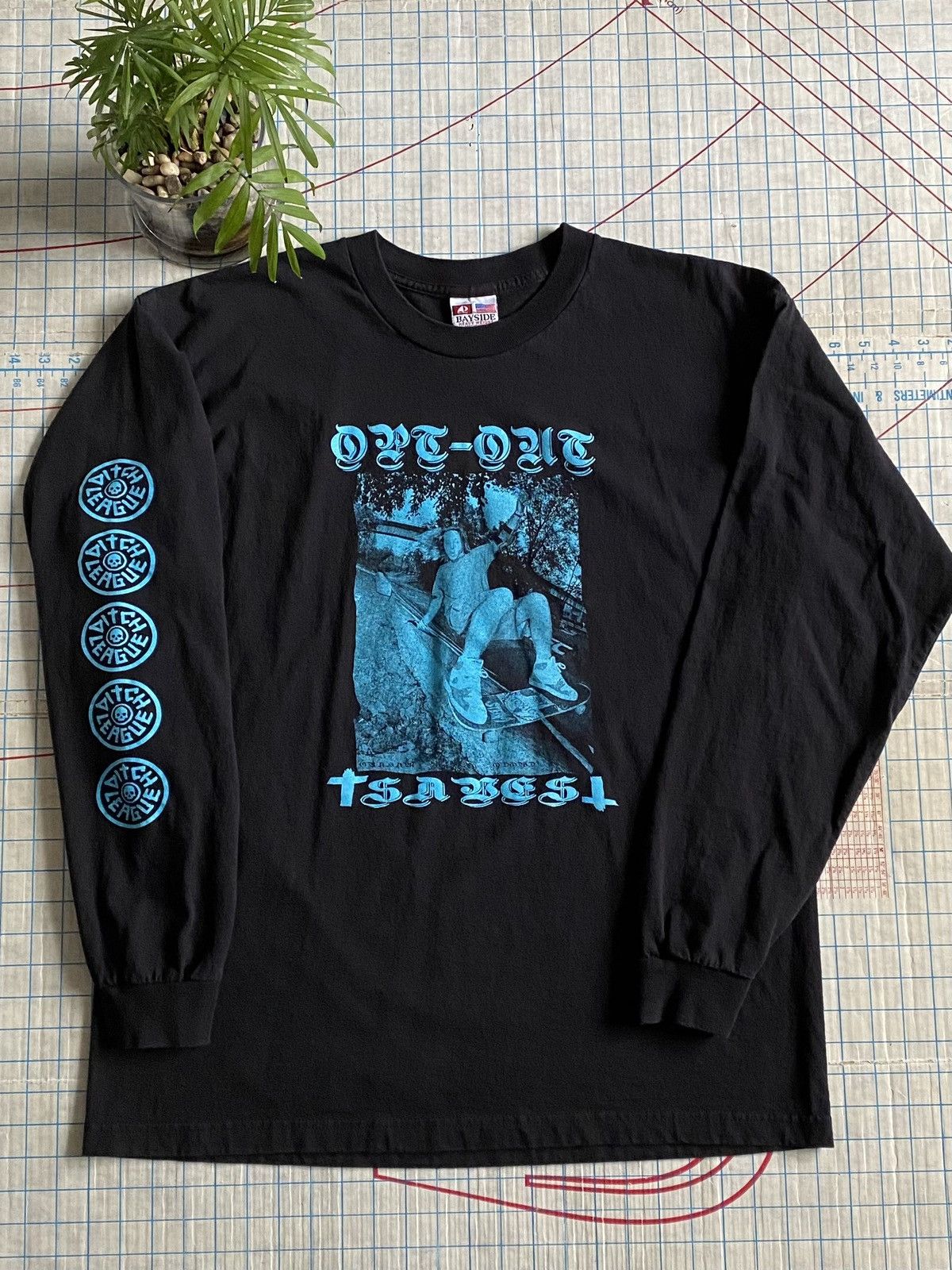 Vintage Vintage Ditch League Skateboard Long Sleeve Bayside Tag Size US XL / EU 56 / 4 - 2 Thumbnail