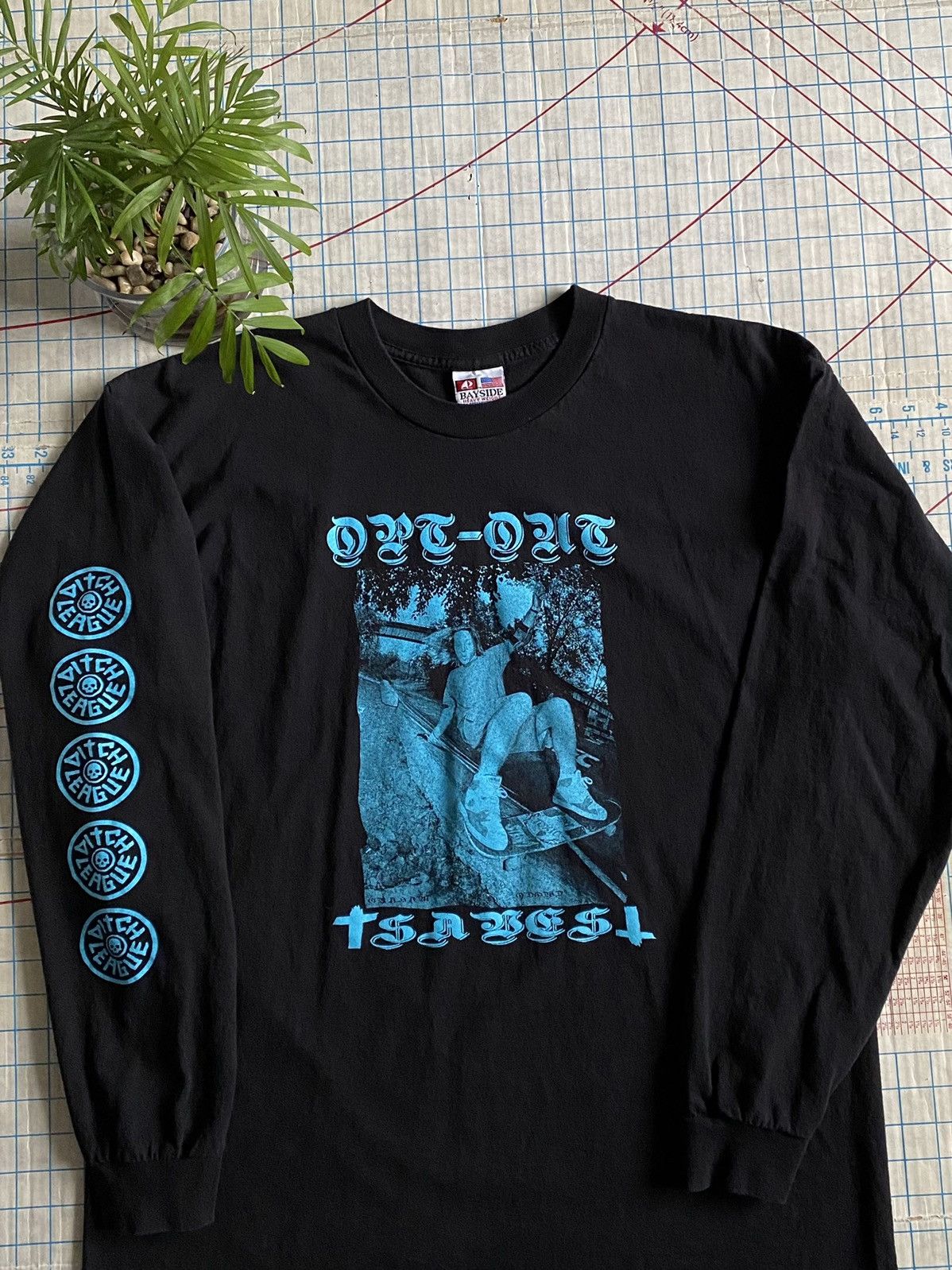 Vintage Vintage Ditch League Skateboard Long Sleeve Bayside Tag Size US XL / EU 56 / 4 - 3 Thumbnail