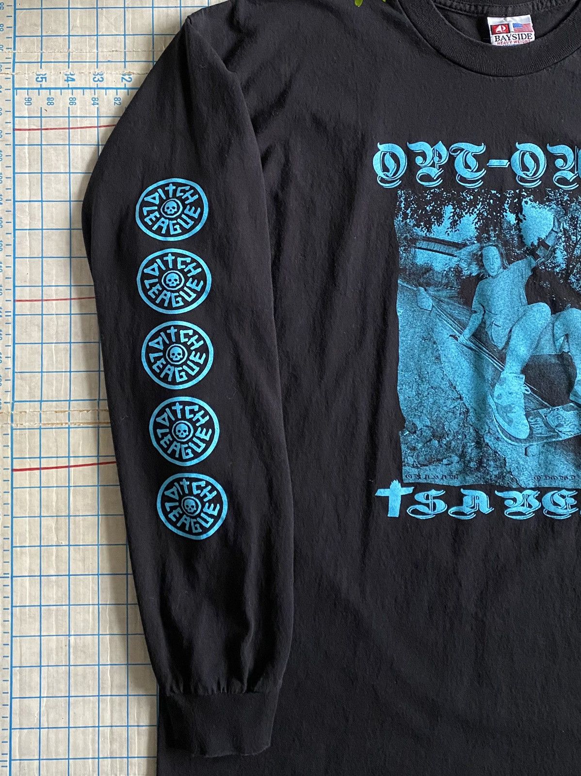 Vintage Vintage Ditch League Skateboard Long Sleeve Bayside Tag Size US XL / EU 56 / 4 - 4 Thumbnail
