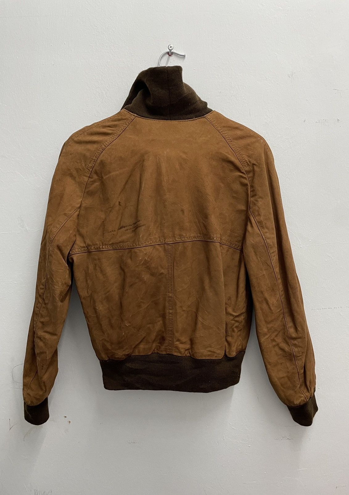 Pierre Balmain Pierre Balmain Half Zipper Leather Jacket Made In Canada Size US XXS / EU 40 - 10 Thumbnail