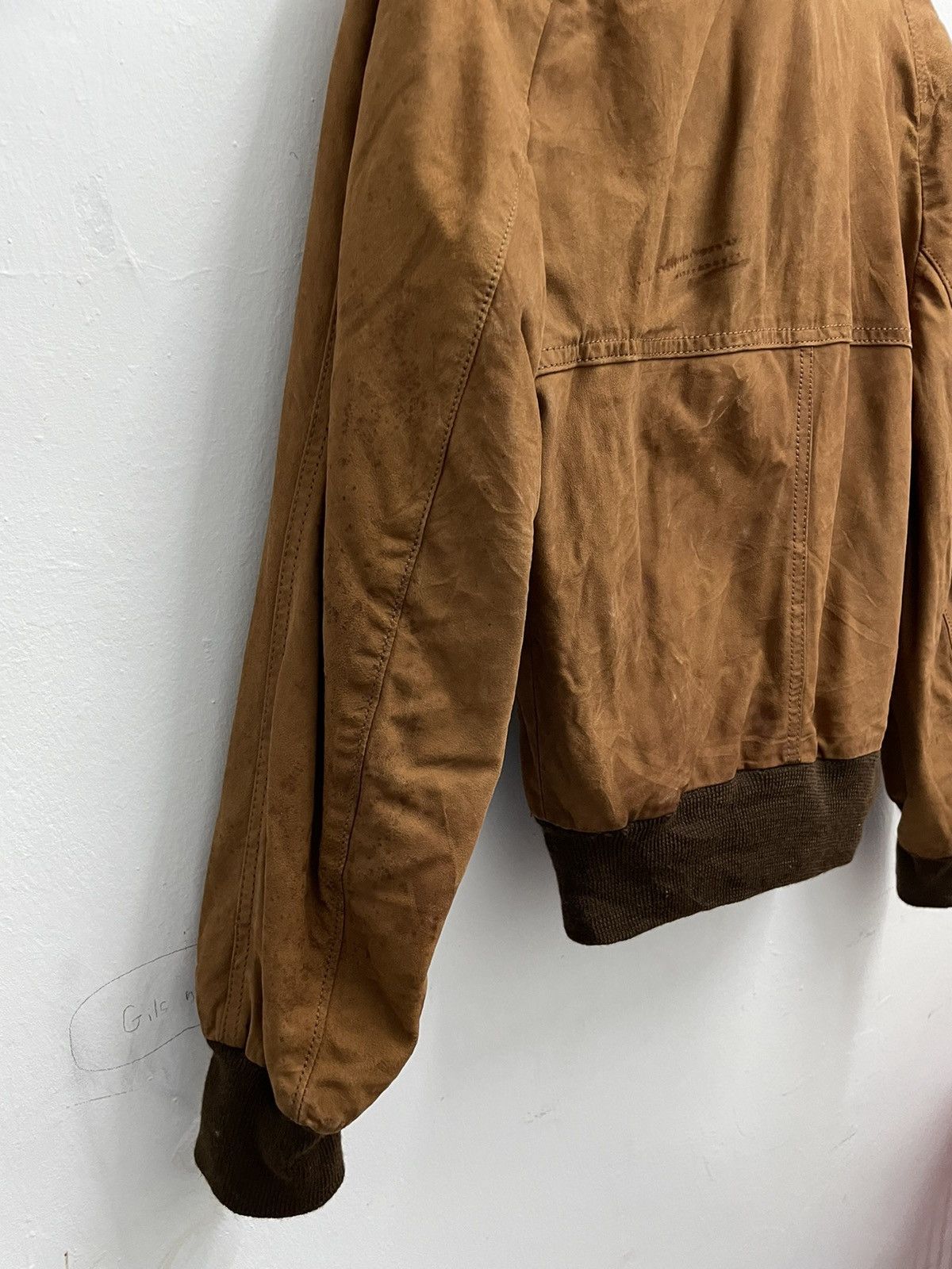 Pierre Balmain Pierre Balmain Half Zipper Leather Jacket Made In Canada Size US XXS / EU 40 - 15 Thumbnail