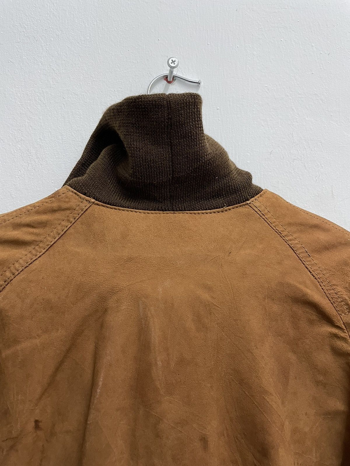 Pierre Balmain Pierre Balmain Half Zipper Leather Jacket Made In Canada Size US XXS / EU 40 - 12 Thumbnail