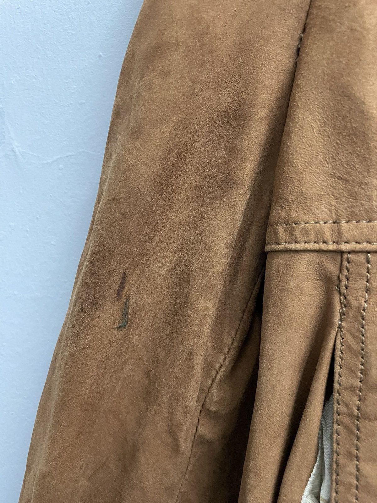 Pierre Balmain Pierre Balmain Half Zipper Leather Jacket Made In Canada Size US XXS / EU 40 - 3 Thumbnail