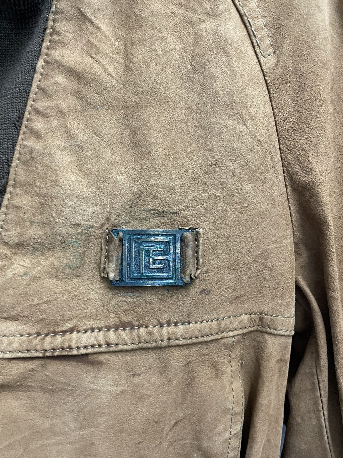 Pierre Balmain Pierre Balmain Half Zipper Leather Jacket Made In Canada Size US XXS / EU 40 - 5 Thumbnail