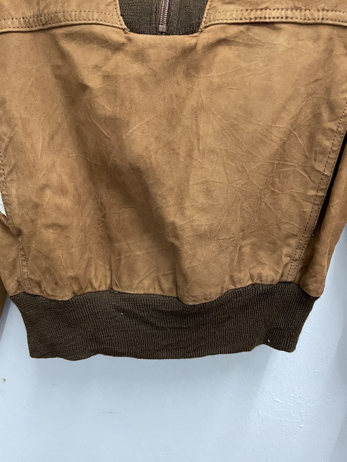 Pierre Balmain Pierre Balmain Half Zipper Leather Jacket Made In Canada Size US XXS / EU 40 - 6 Thumbnail