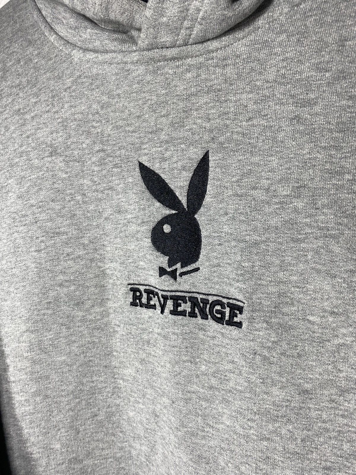 Playboy Revenge x Playboy Grey Embroidered Trademark Hoodie Size US M / EU 48-50 / 2 - 2 Thumbnail