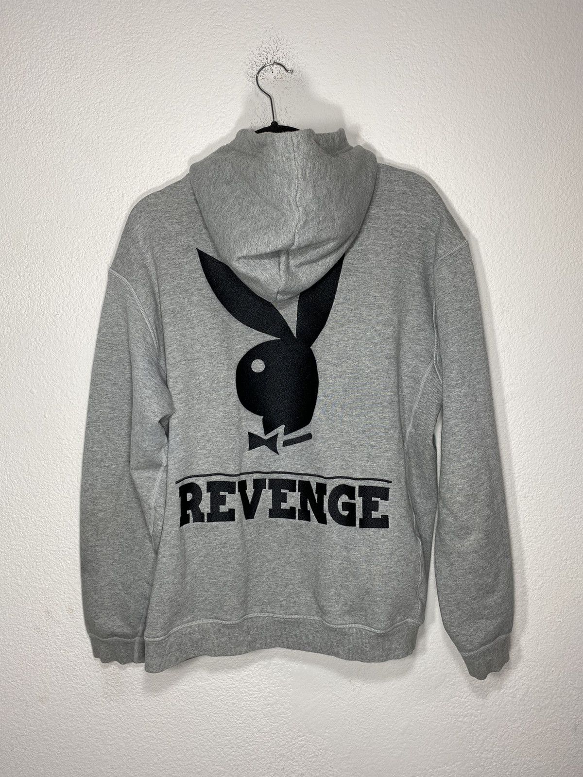 Playboy Revenge x Playboy Grey Embroidered Trademark Hoodie Size US M / EU 48-50 / 2 - 7 Thumbnail