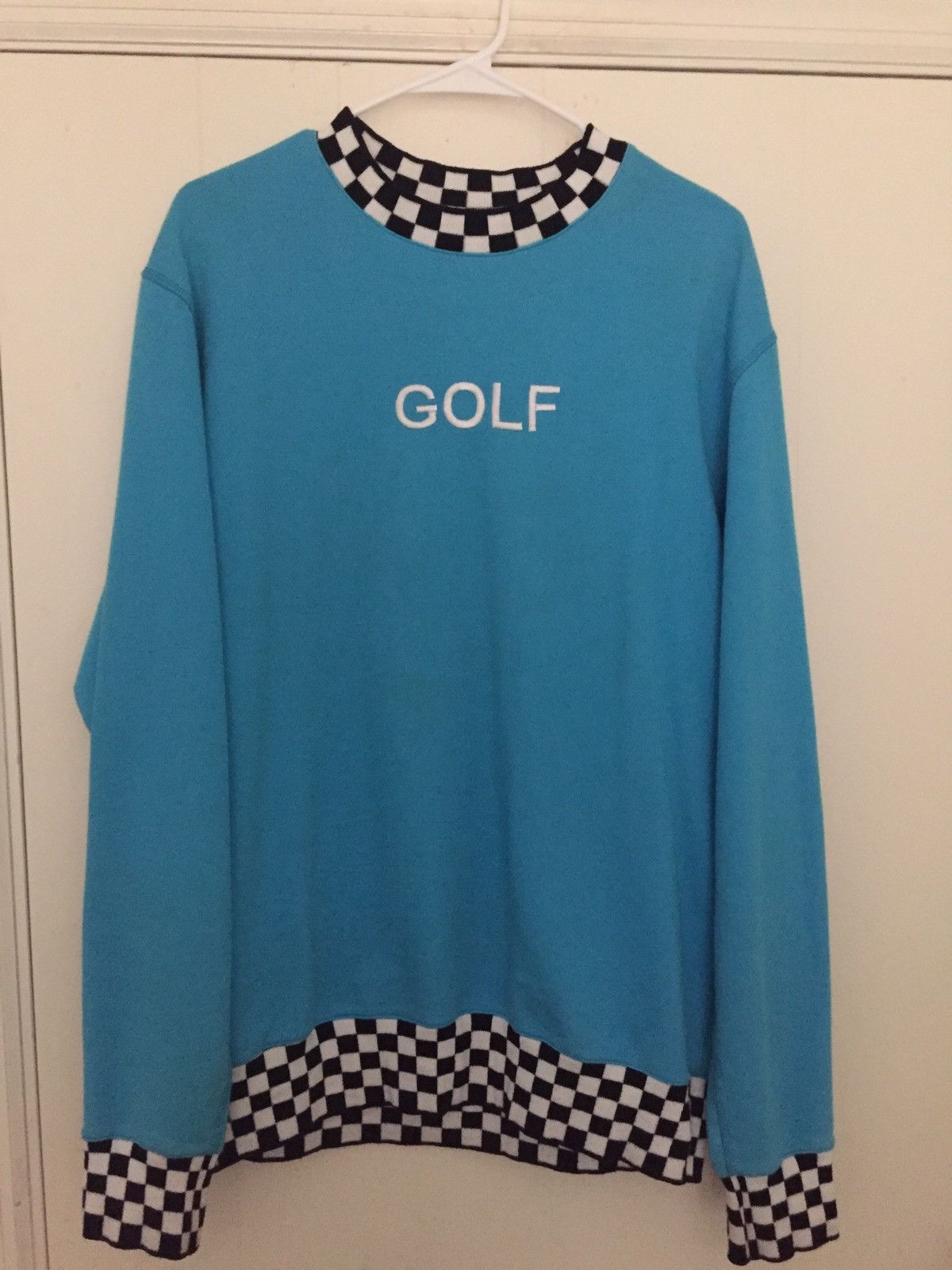 Golf wang outlet checkered crewneck