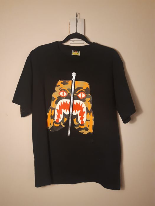 Bape Bape Funthera Militia Tiger Shark T-Shirt | Grailed