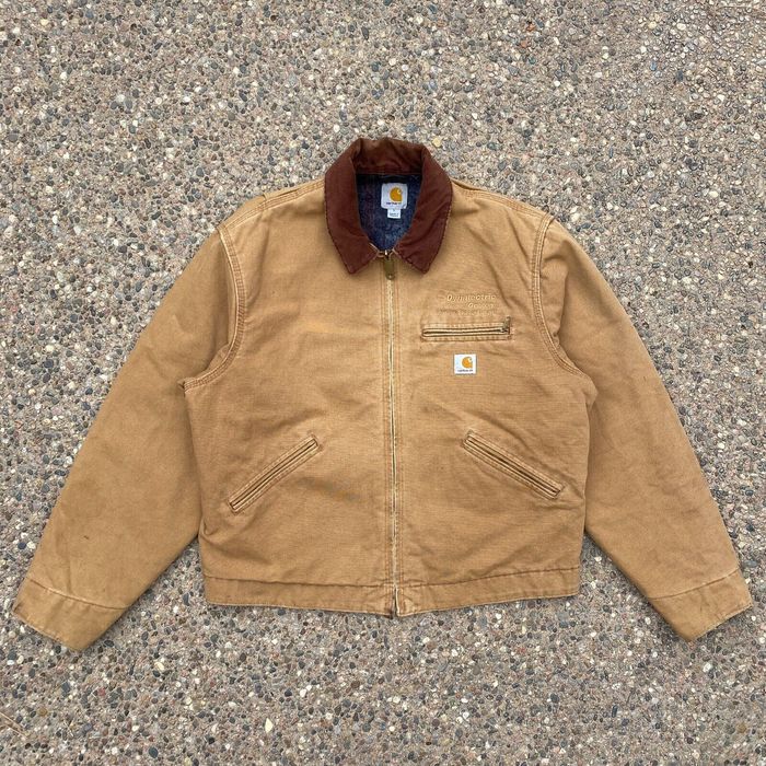 Carhartt Carhartt RNJ001 Detroit Jacket Blanket-Lined Naturally Worn ...