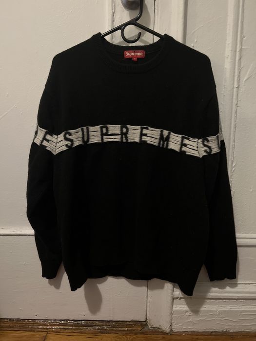 Supreme Inside Out Logo Sweater Knit | Grailed