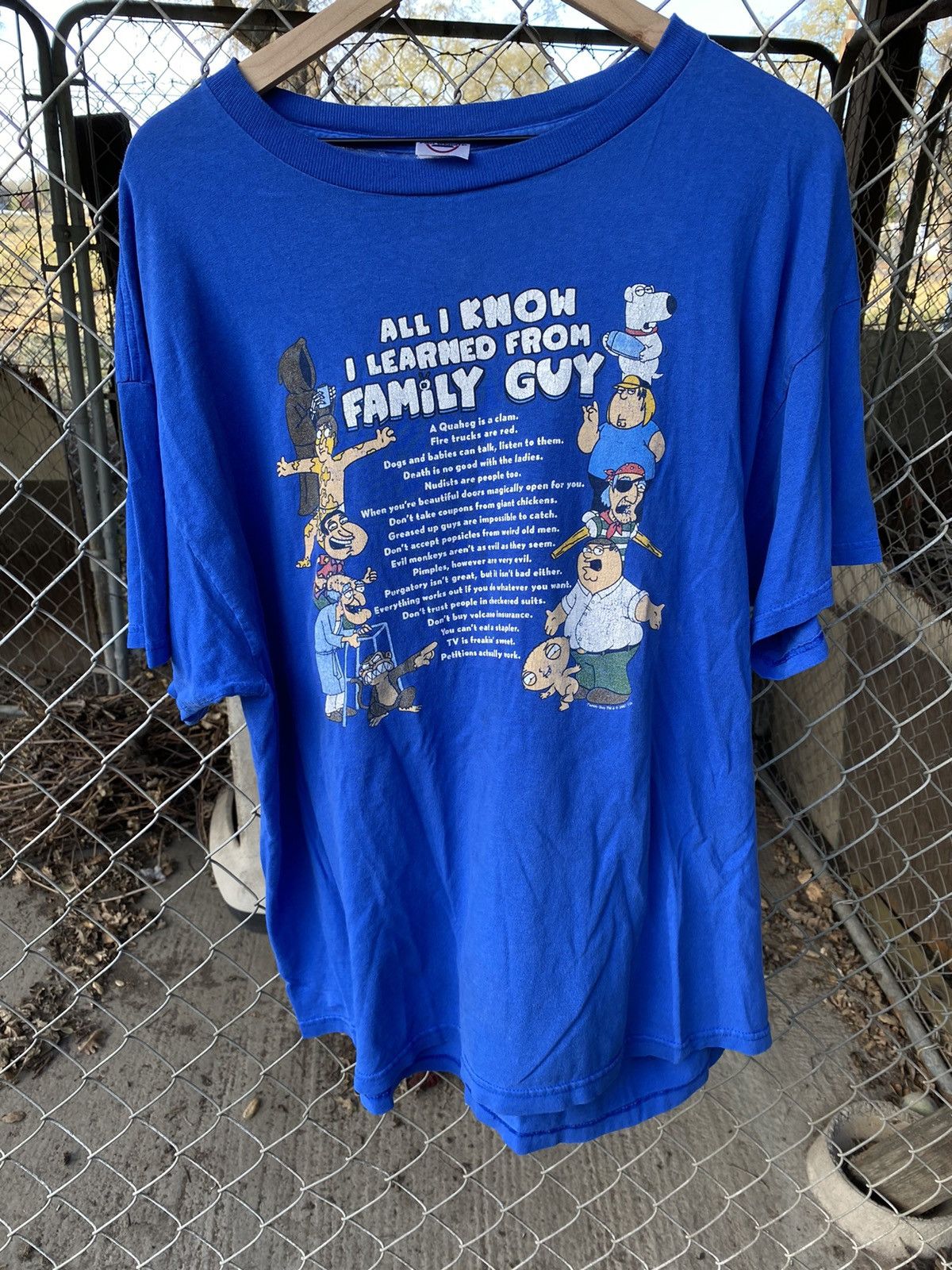 Vintage Y2K Family Guy All I Know I Learned From Family Guy