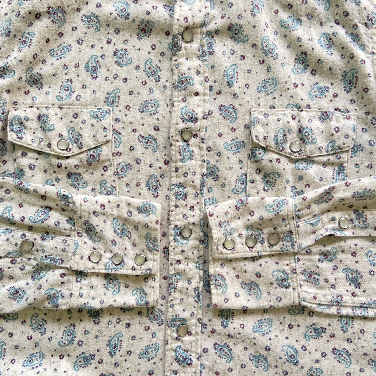 45rpm Vintage 45RPM Paisley Snap Button Shirt Size US M / EU 48-50 / 2 - 3 Thumbnail