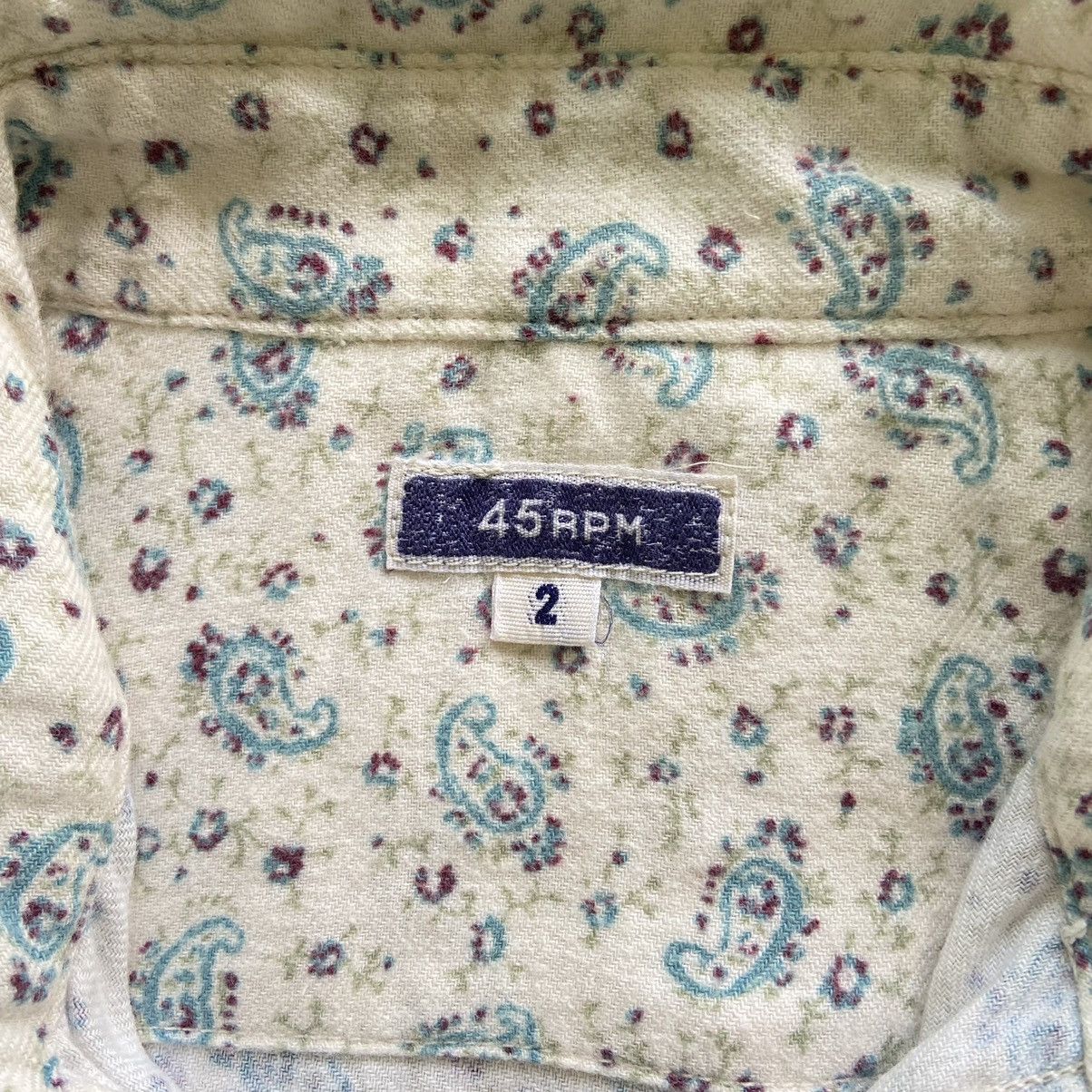 45rpm Vintage 45RPM Paisley Snap Button Shirt Size US M / EU 48-50 / 2 - 4 Thumbnail