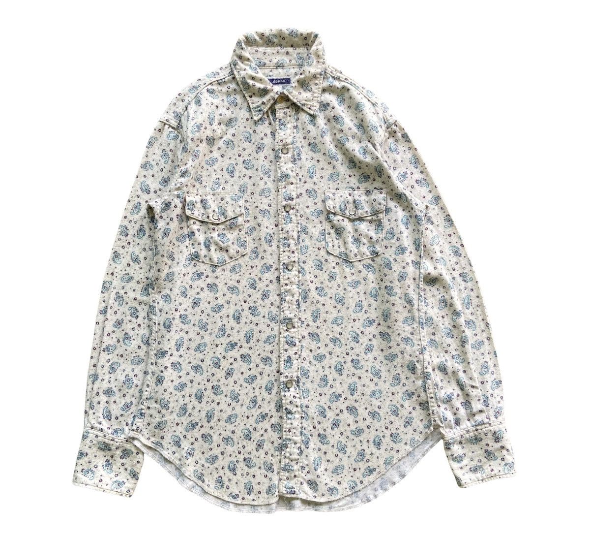45rpm Vintage 45RPM Paisley Snap Button Shirt Size US M / EU 48-50 / 2 - 1 Thumbnail
