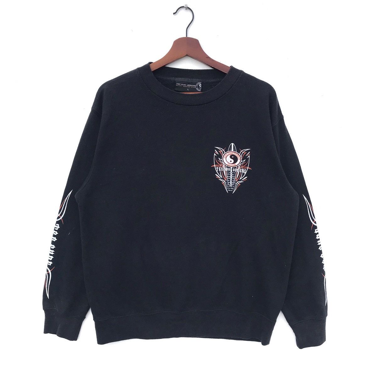 Other Vintage T&c Surf Hawaiian BigLogo Crewneck Sweatshirt Size US L / EU 52-54 / 3 - 1 Thumbnail