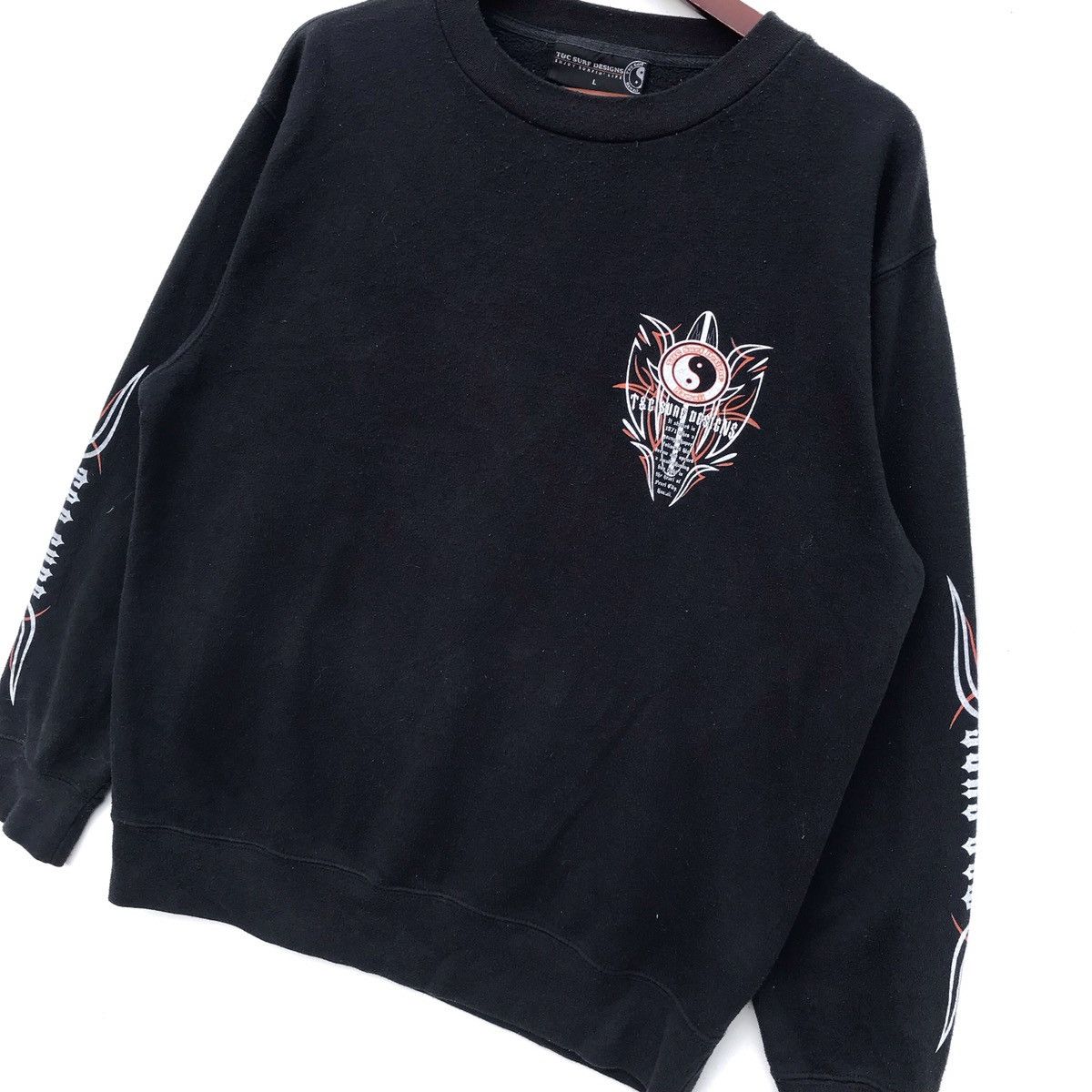 Other Vintage T&c Surf Hawaiian BigLogo Crewneck Sweatshirt Size US L / EU 52-54 / 3 - 3 Thumbnail