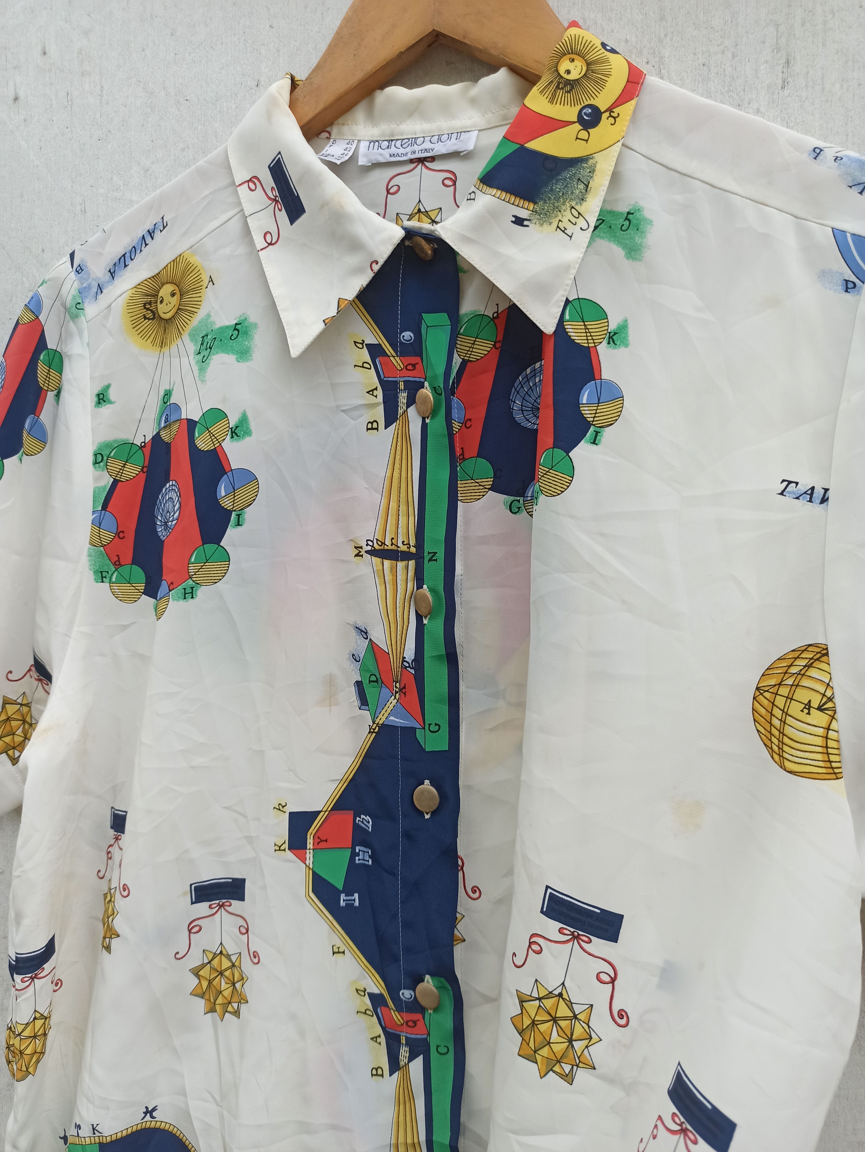 Arts & Science × Vintage Vintage Marcello Doni silk Shirt Size US XS / EU 42 / 0 - 4 Thumbnail