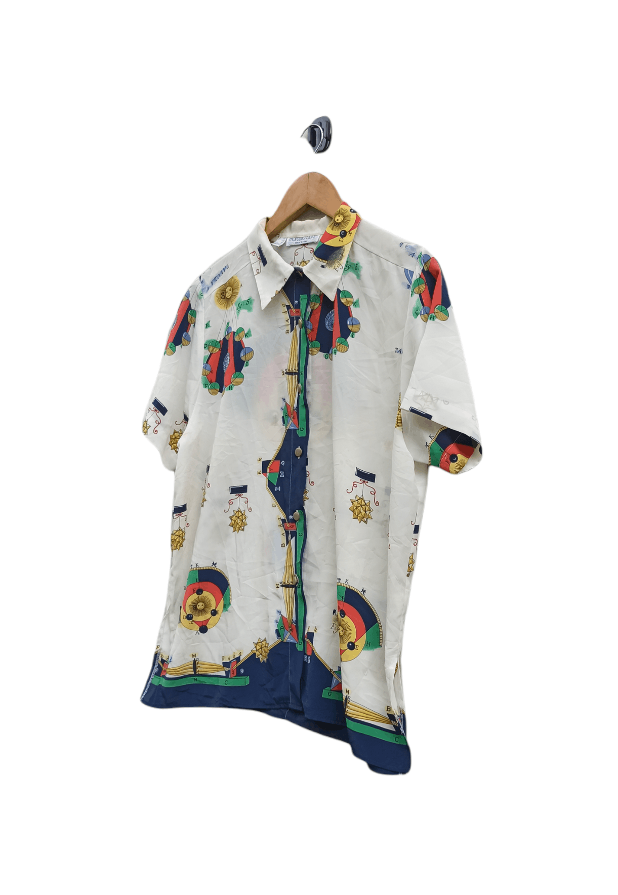 Arts & Science × Vintage Vintage Marcello Doni silk Shirt Size US XS / EU 42 / 0 - 2 Thumbnail