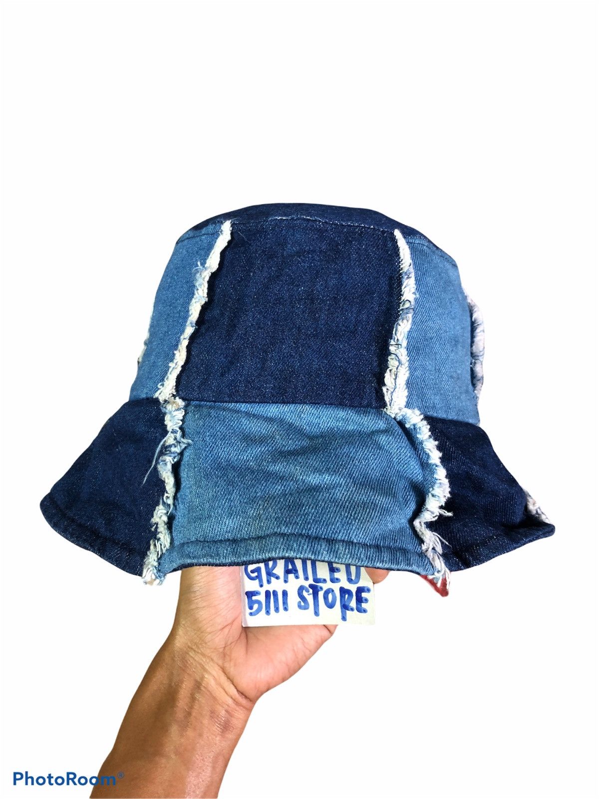 Japanese Brand PATCHWORK DENIM HAT Size ONE SIZE - 1 Thumbnail